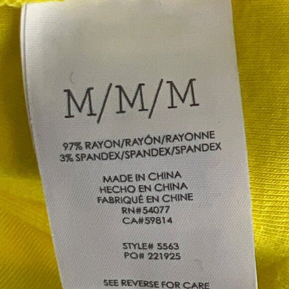 CABI Notch Tee Buttercup (Yellow) Sz M #5563 NWOT - Picture 5 of 5